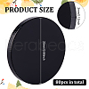 Fingerinspire 80Pcs Acrylic Flat Round Action Figure Display Bases KY-FG0001-08-2