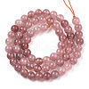 Natural Quartz Beads Strands X-G-R479-6mm-14-2