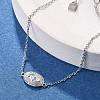 S925 Sterling Silver Link & Charm Bracelets for Women BJEW-K276-01P-2