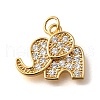 Brass Micro Pave Cubic Zirconia Pendants KK-K294-12G-1