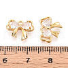 Brass Micro Pave Cubic Zirconia Charms KK-N263-79A-G-3