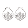 304 Stainless Steel Hoop Earrings EJEW-P271-03P-1