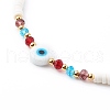 Polymer Clay Heishi Beaded Necklaces NJEW-JN03439-01-2