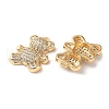 Real 18K Gold Plated Brass Micro Pave Cubic Zirconia Pendants KK-Q779-07G-01-2