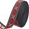 Ethnic Style Polyester Ribbons OCOR-WH0074-32-1