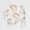 Glass Rhinestone Pendants X-IFIN-F144-24G-1
