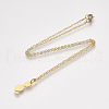 201 Stainless Steel Kitten Pendant Necklaces NJEW-T009-JN125-40-2-2