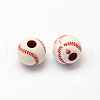 Tennis Craft Style Acrylic Beads SACR-R886-05-2