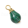 Imitation Gemstone Acrylic Pendants PALLOY-JF03329-02-4