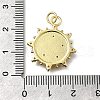Brass Micro Pave Cubic Zirconia Pendants KK-C090-18G-3