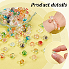   300Pcs 12 Colors Baking Painted Transparent Glass Beads GLAA-PH0003-09-4