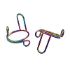 Plating(IP) 304 Stainless Steel Arch Adjustable Ring for Unisex RJEW-H230-03RC-2