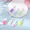 Letter Acrylic Pendant Decorations HJEW-JM03464-2