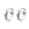 Brass Micro Pave Clear Cubic Zirconia Hoop Earrings EJEW-Z121-01P-4