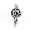 Tibetan Style 304 Stainless Steel Pendants STAS-H170-32AS-1