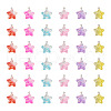 36Pcs 6 Colors Transparent Resin Pendants RESI-TA0001-52-11