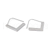 Brass Arrow Dangle Earrings for Women EJEW-P215-03P-2