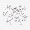 201 Stainless Steel Tiny Cross Charms STAS-L233-082P-1