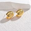 304 Stainless Steel Stud Earrings for Women EJEW-M095-04G-2