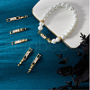 Beebeecraft 6Pcs Brass Pave Clear Cubic Zirconia Watch Band Clasps KK-BBC0014-03G-5