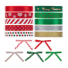   10Rolls 10 Colors Polyester Printed Ribbon OCOR-PH0004-25-7