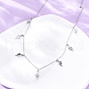 304 Stainless Steel Snake Tassel Necklaces NJEW-R026-20P-2