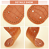 WADORN® 3Pcs 3 Style PU Leather Flat Round Bag Bottom FIND-WR0004-43B-2