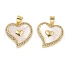 Brass Pendants KK-H002-12A-G-RS-1