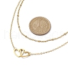 Stainless Steel Heart Pendant Necklaces for Women NJEW-JN04735-01-3