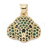 Brass Micro Pave Cubic Zirconia Pendants KK-M240-01-3