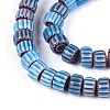 Handmade Millefiori Glass Beads Strands LAMP-T021-27A-04-3