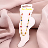 Heart 304 Stainless Steel Enamel Chain Anklets WGD014F-08-1