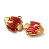 304 Stainless Steel Enamel Pendants STAS-Q363-01D-G-2