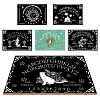 Printed Wood Pendulum Dowsing Divination Board Set DJEW-WH0324-060-4