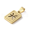 304 Stainless Steel Twelve Constellations Pendants STAS-S152-02G-L-2