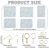 DIY Hexagon & Rhombus & Triangle & Oval Pendant Silicone Molds for DIY Earring Making DIY-YW0009-86-2