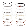   8Pcs 4 Colors 304 Stainless Steel Macrame Pouch Bracelet Making for Stone Holder AJEW-PH0011-84-7