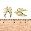 Wings Brass Micro Pave Cubic Zirconia Pendants KK-M325-11G-3