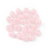 UV Plating Rainbow Iridescent Acrylic Enamel Beads OACR-I003-12B-4