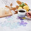 6Pcs Acrylic Mirror Cup Mats AJEW-FG0002-11-3