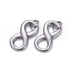 Non-Tarnish 304 Stainless Steel Charms STAS-L218-17P-2