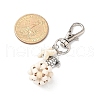 Starfish & Round Synthetic Turquoise Pendant Decorations HJEW-JM03276-5