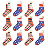 20Pcs 2 Colors Alloy Enamel Christmas Theme Pendants PALLOY-CJ0001-138-1