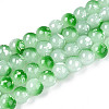 Baking Paint Glass Beads Strands DGLA-N015-8mm-09-1