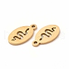 201 Stainless Steel Charms STAS-E188-02G-3