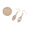 Natural Paua Shell Dangle Earrings EJEW-JE06274-03-3