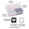 160Pcs 4 Style Opaque Acrylic Beads MACR-YW0002-78-3