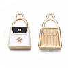 Rack Plating Alloy Enamel Pendants ENAM-T011-122A-3
