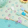  6Pcs 6 Styles Female Nurse Clothes Silicone Beads Knitting Needle Protectors/Knitting Needle Stoppers DIY-NB0010-35-4
