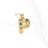 Brass Micro Pave Cubic Zirconia Pendants PW-WG10C3A-04-1